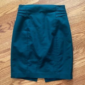 Deep Green Express Pencil Skirt